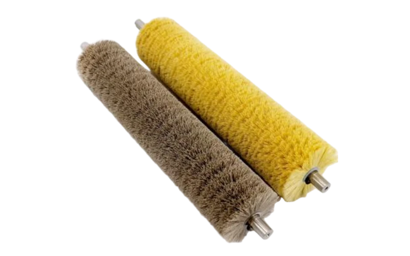 Glass washing nylon cylindrical coil brush roller
