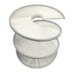 Industrial ring brush rollers