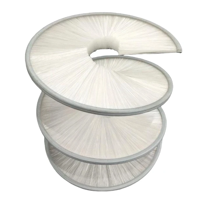 Industrial ring brush rollers