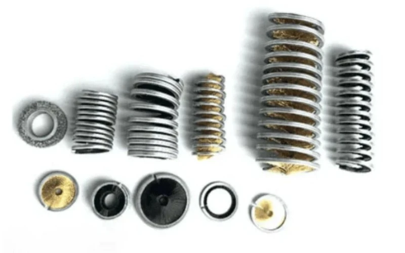 metal inverted coil brush