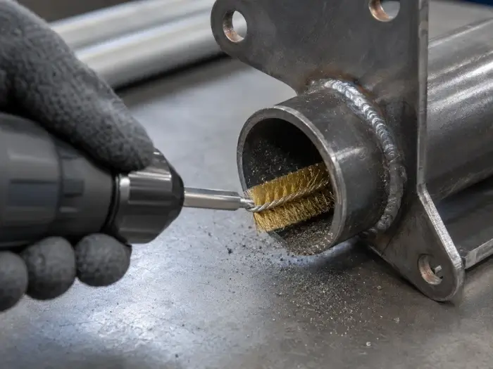 brass wire wound brush solution