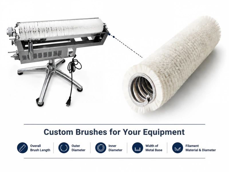 custom brush for the equipment