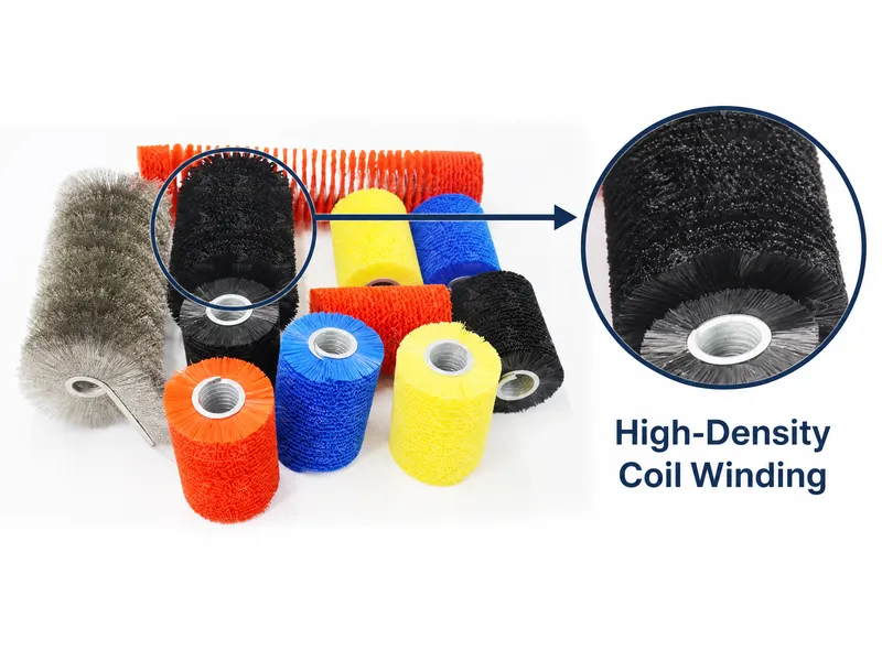 high density coil brush