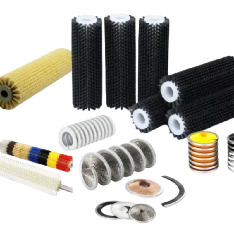 roller brush for conveyor belt cleaning