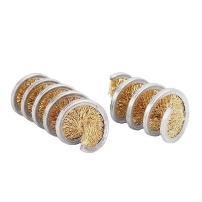 brass coil brush