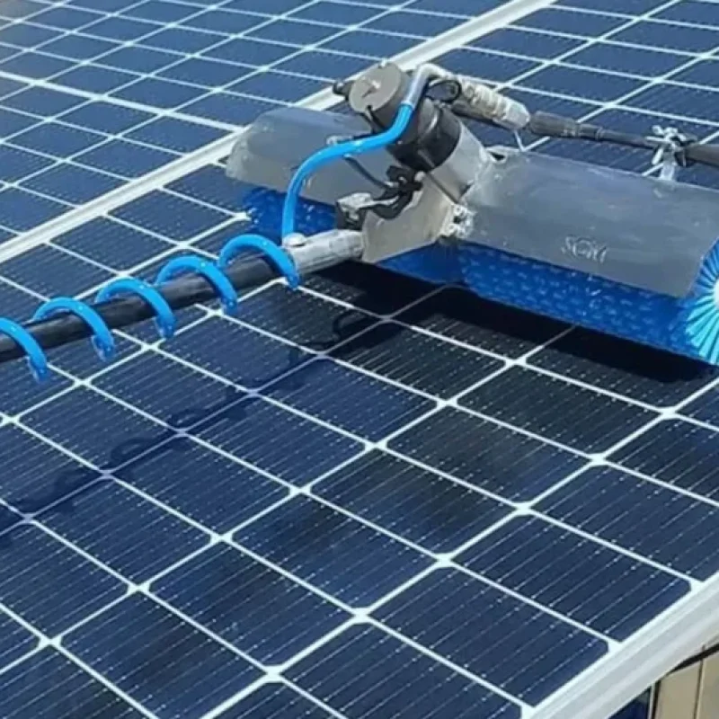 rotary brush for PV farms